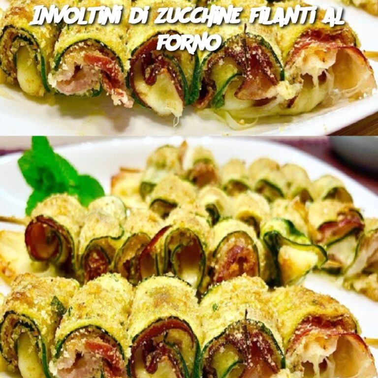 Involtini di zucchine filanti al forno