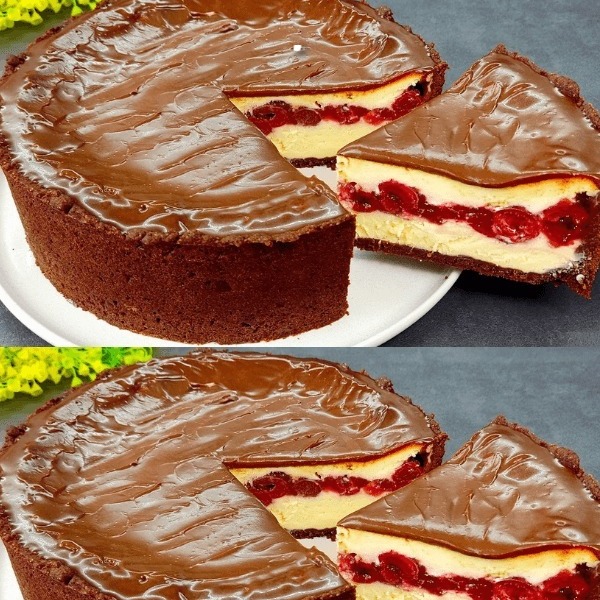 La migliore cheesecake secondo la ricetta della nonna: ricotta, cioccolato e ciliegie