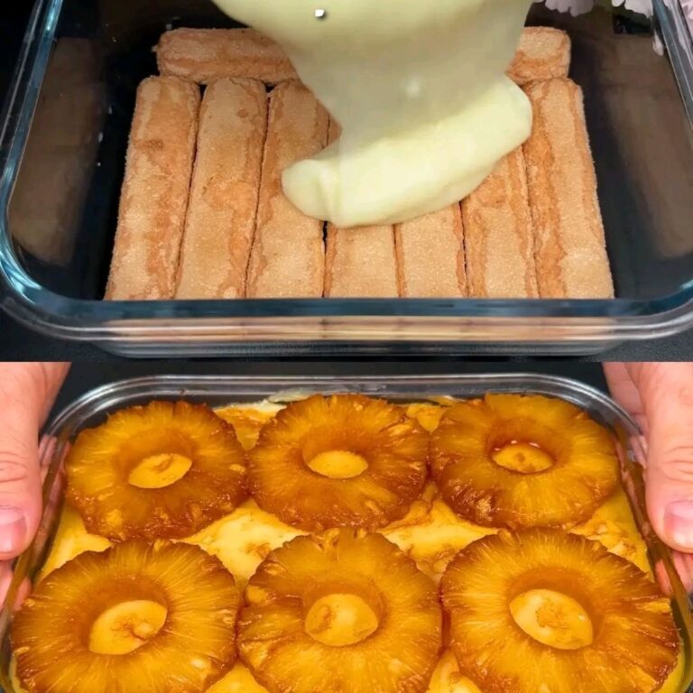 Montate il latte condensato con l’ananas! Un dessert delizioso senza cottura! Una vera delizia!