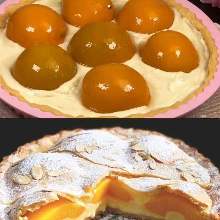 Crostata perfetta con crema al limone e pesche – un dessert che vi conquisterà