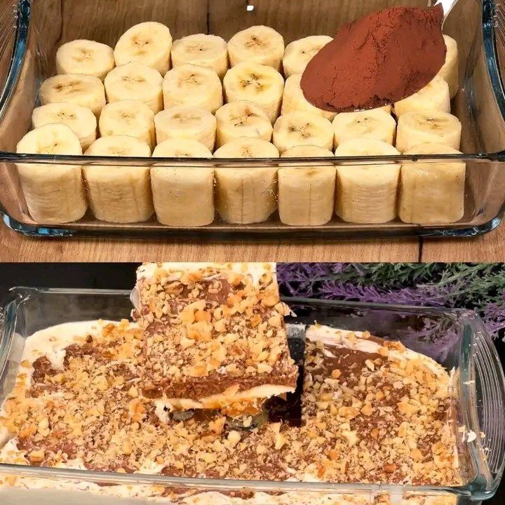 Torta al cioccolato e banana