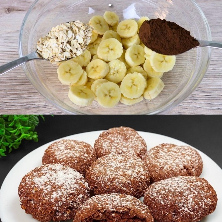 Sformato di farina d’avena e banana al cacao