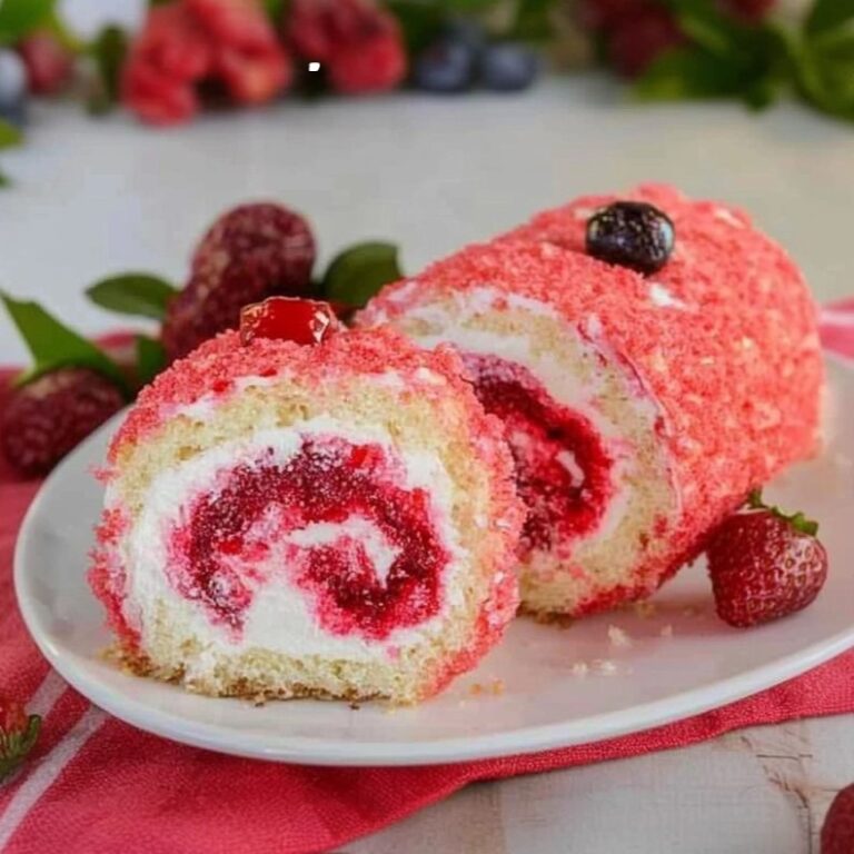 Rotolo di torta alle fragole e mascarpone