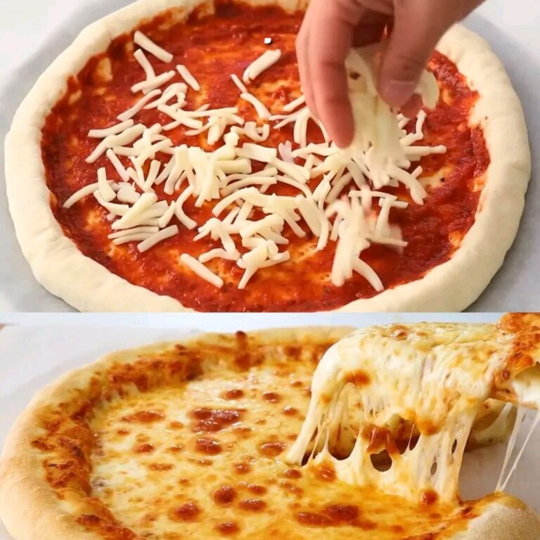 Pizza con crosta ripiena di mozzarella