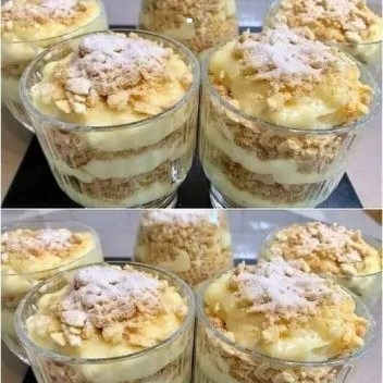 Quando sono pigra, preparo sempre questo dessert. “Napoleone al bicchiere”: da leccarsi i baffi. Si mangia in 2 minuti