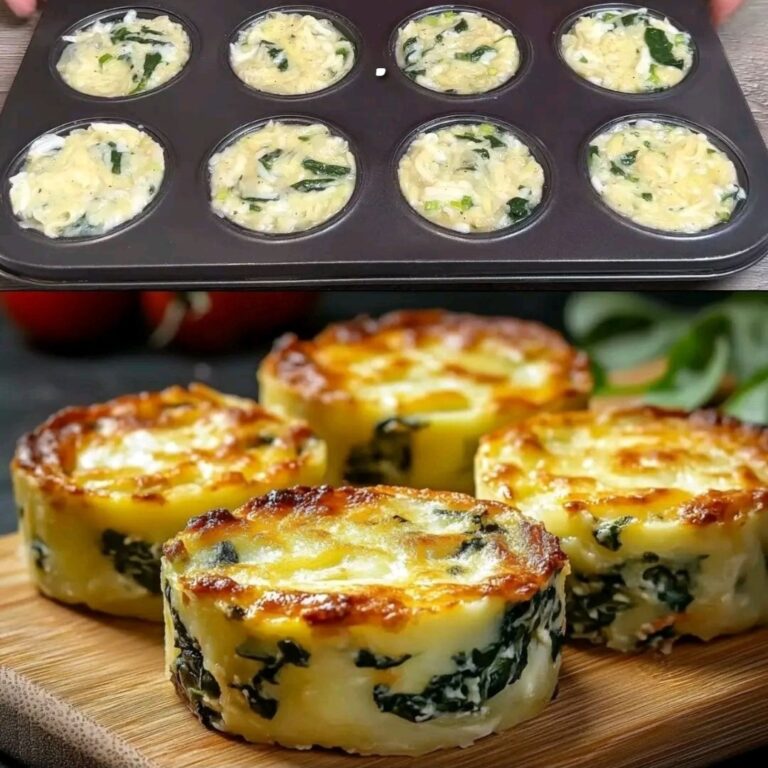 Muffin di patate e spinaci facili e incredibilmente deliziosi