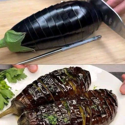 Melanzane al Forno con Aglio e Prezzemolo