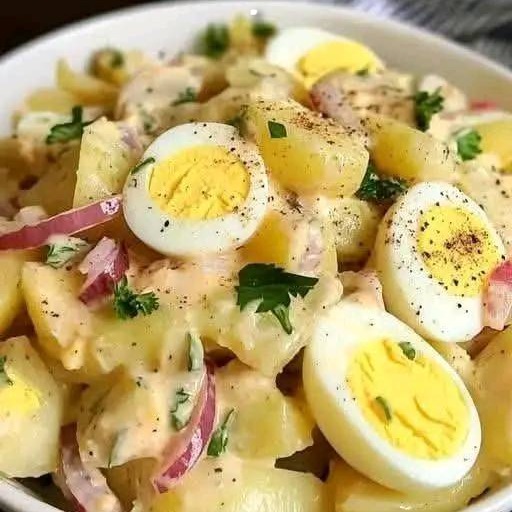 Insalata di patate con uova
