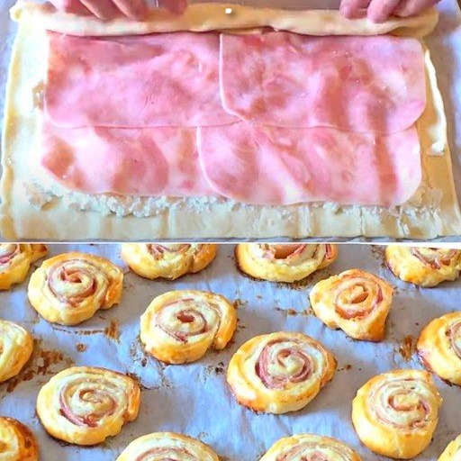 Girelle di pasta sfoglia: idea semplice per il tuo antipasto