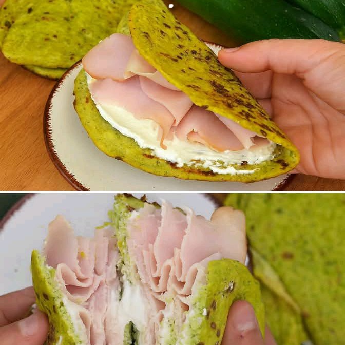 Piadine di zucchine senza farina