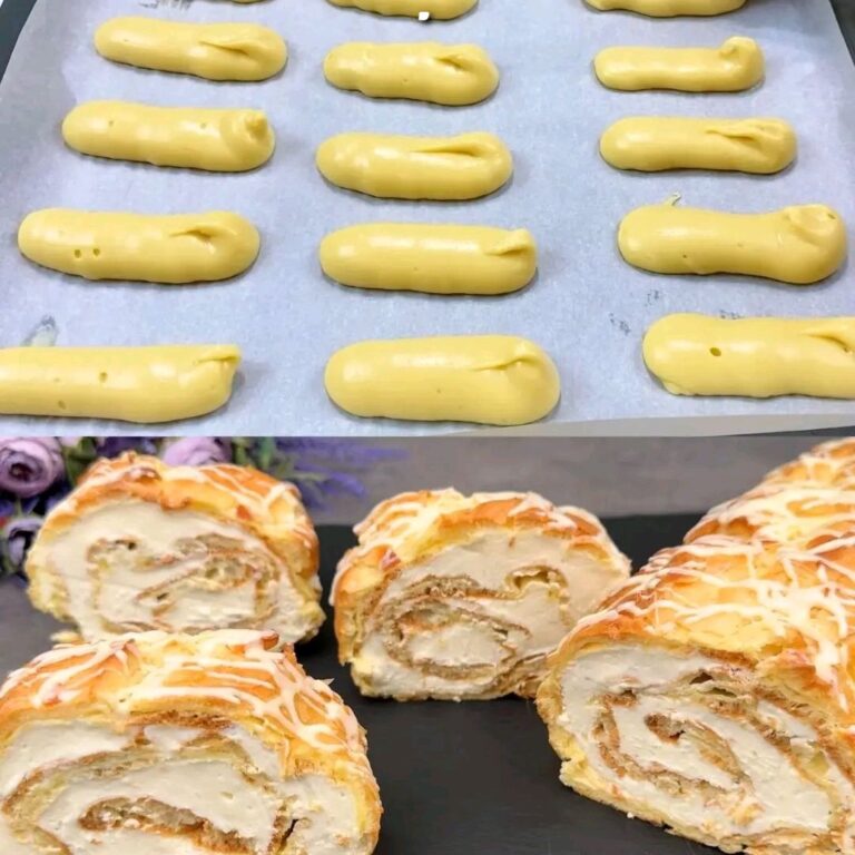 Crostata a strati con crema di latte e arancia