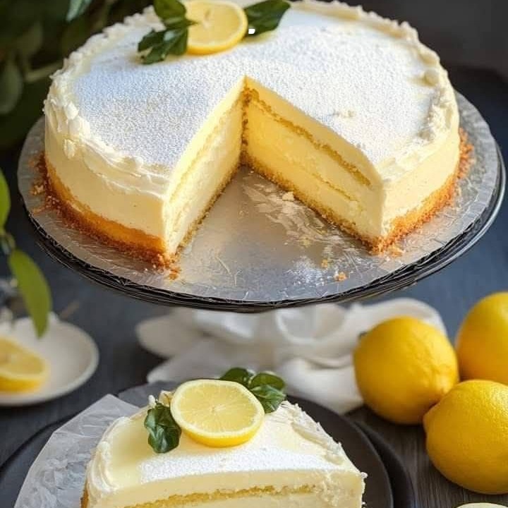 Amate i limoni? Una torta alla crema al limone che si scioglie in bocca! Semplicemente deliziosa