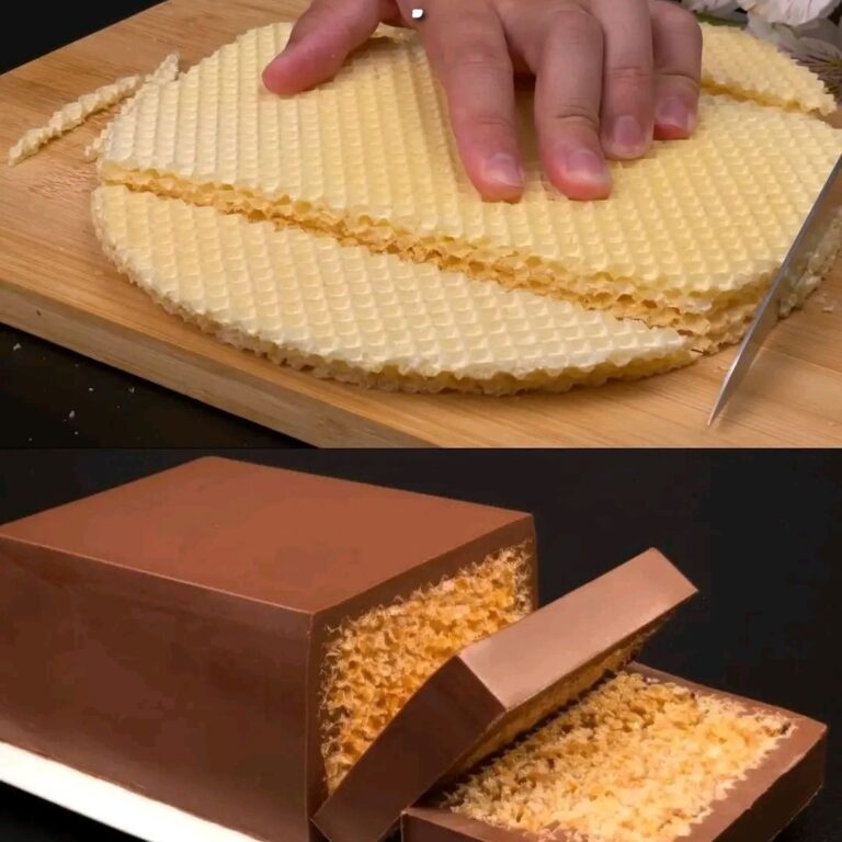 Torta waffle al cioccolato ispirata al KitKat