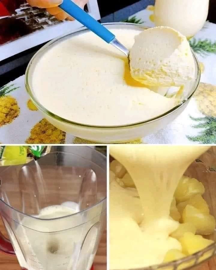Mousse all’ananas facile con solo 2 ingredienti