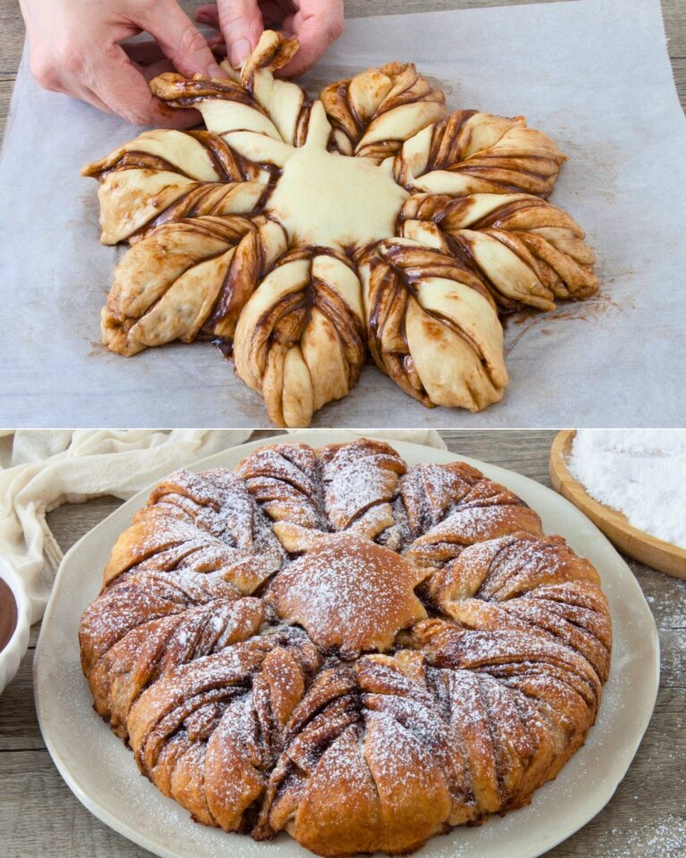 Fiore di Pain Brioche: La Ricetta del Dolce Farcito con Crema alle Nocciole