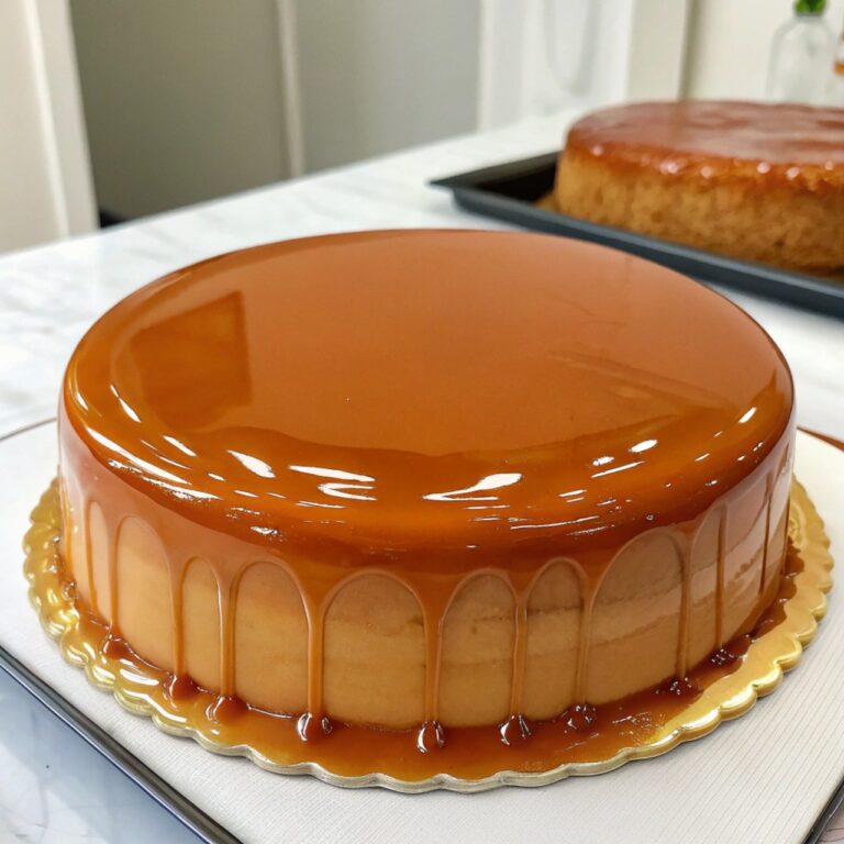 Glassa a specchio al caramello