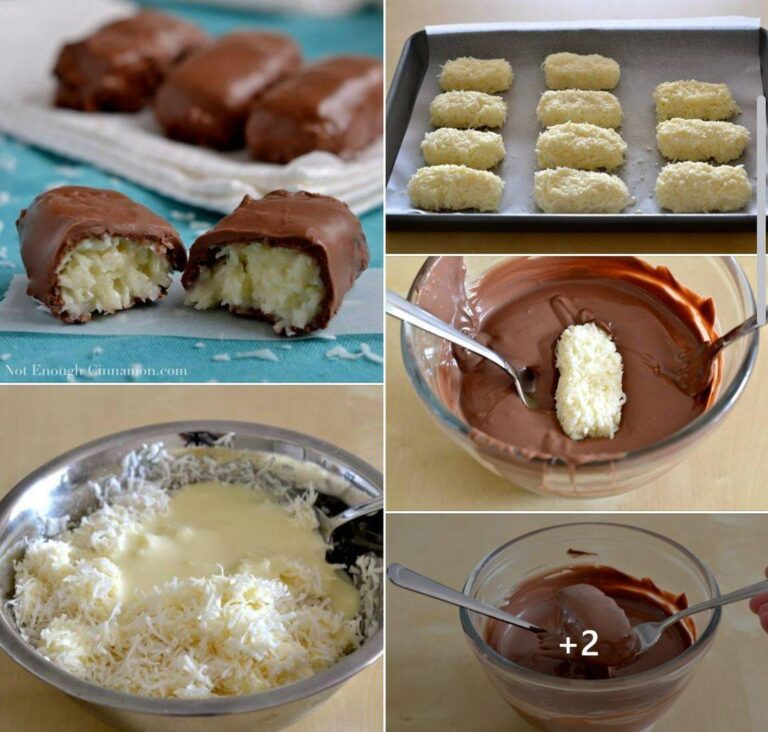 Barrette di cioccolato al cocco fatte in casa