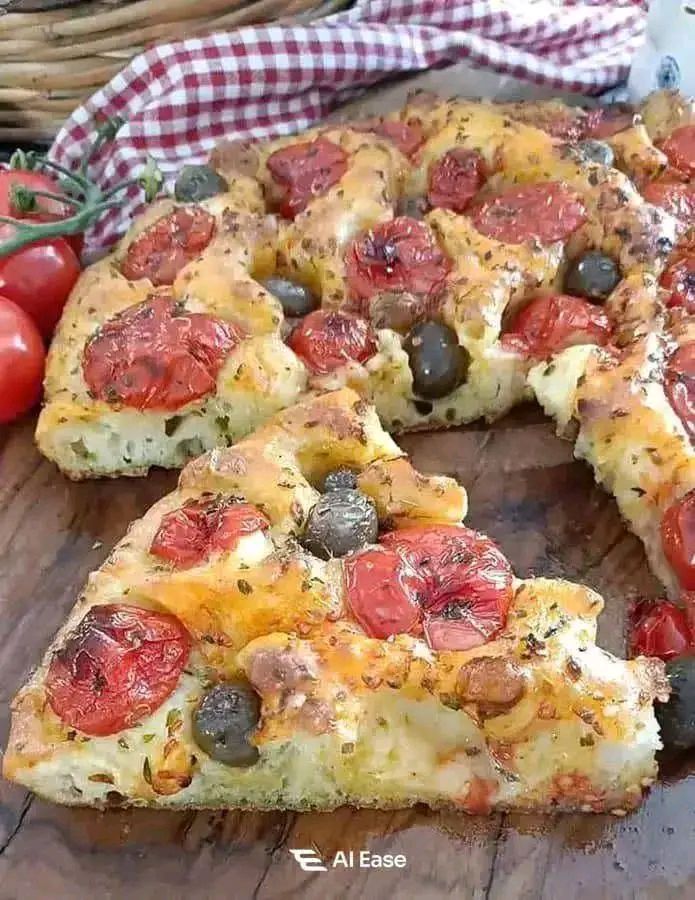 Focaccia Barese Morbida e Croccante
