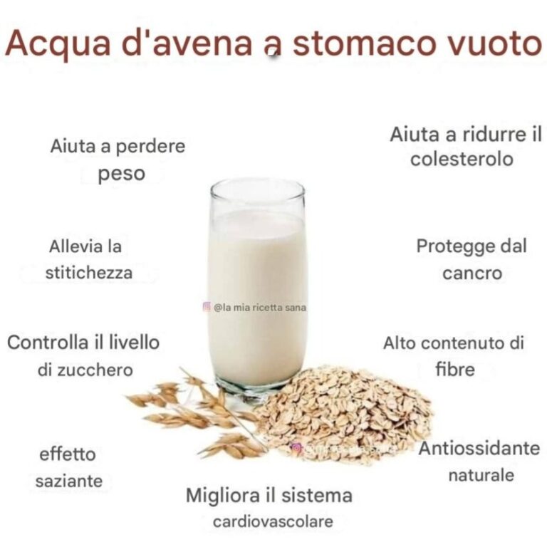 Con l’acqua d’avena puoi perdere molto peso velocemente