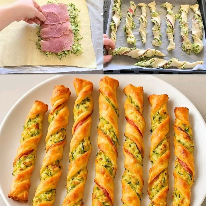 Grissini di sfoglia con zucchine