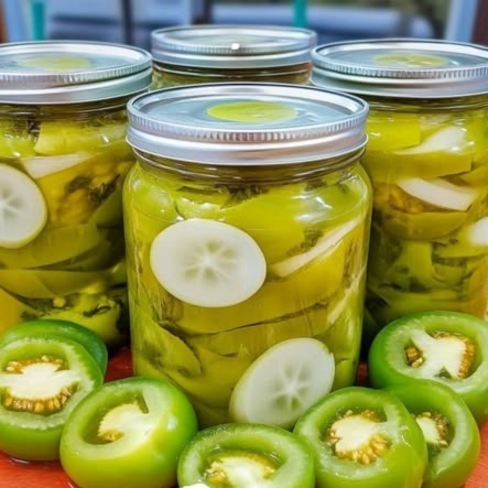 Pomodori verdi con cipolle in barattolo