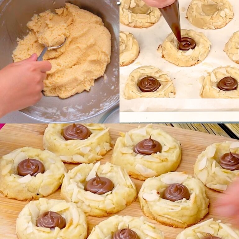 Biscotti al cioccolato e mandorle Thumbprint: la ricetta dei biscotti facile e veloce
