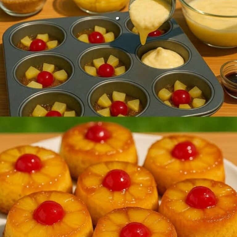 Cupcake all’ananas rovesciati