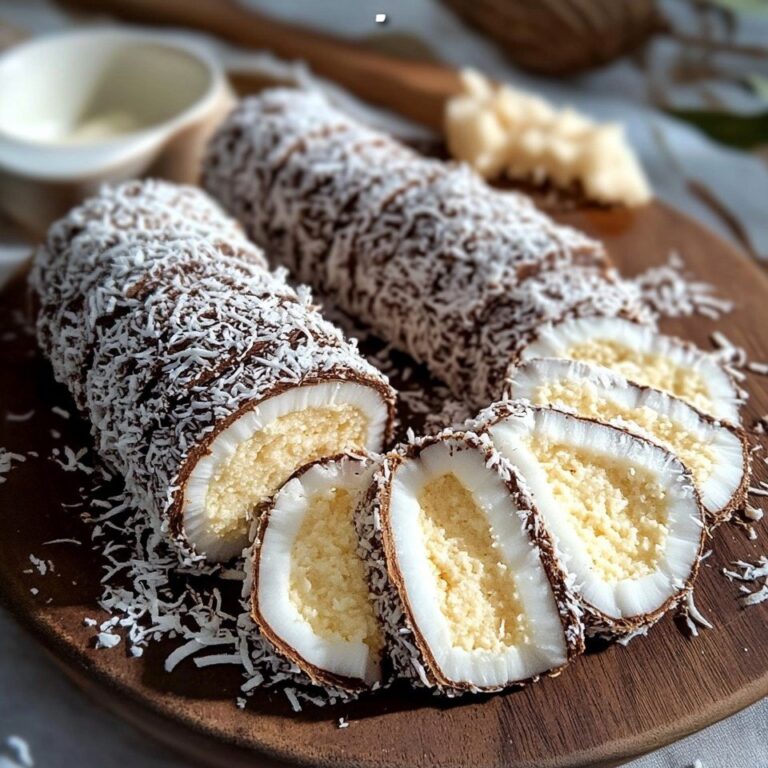 Rotoli al Cocco con Due Creme – Un piacere delizioso che delizierà ogni palato