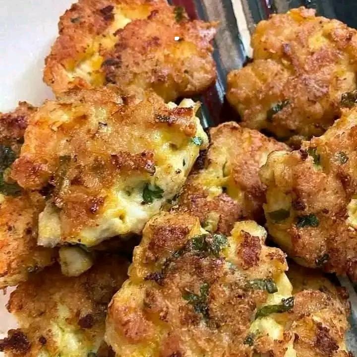 FRITTELLE DI POLLO AL FORMAGGIO