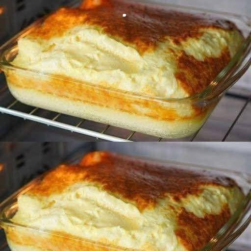 Torta magica alla crema pasticcera