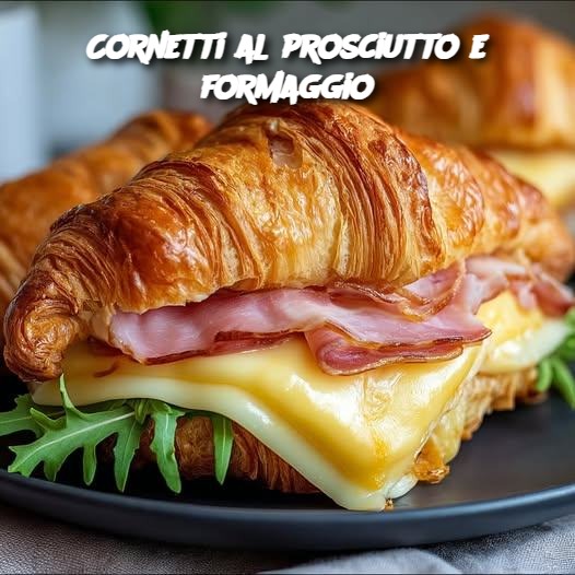 Cornetti al prosciutto e formaggio
