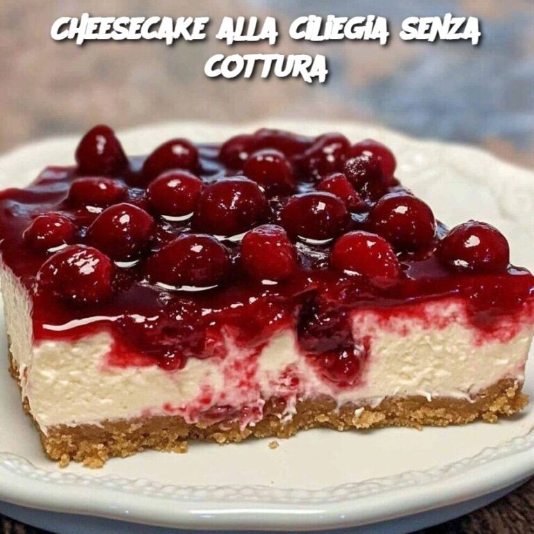Cheesecake alla ciliegia senza cottura