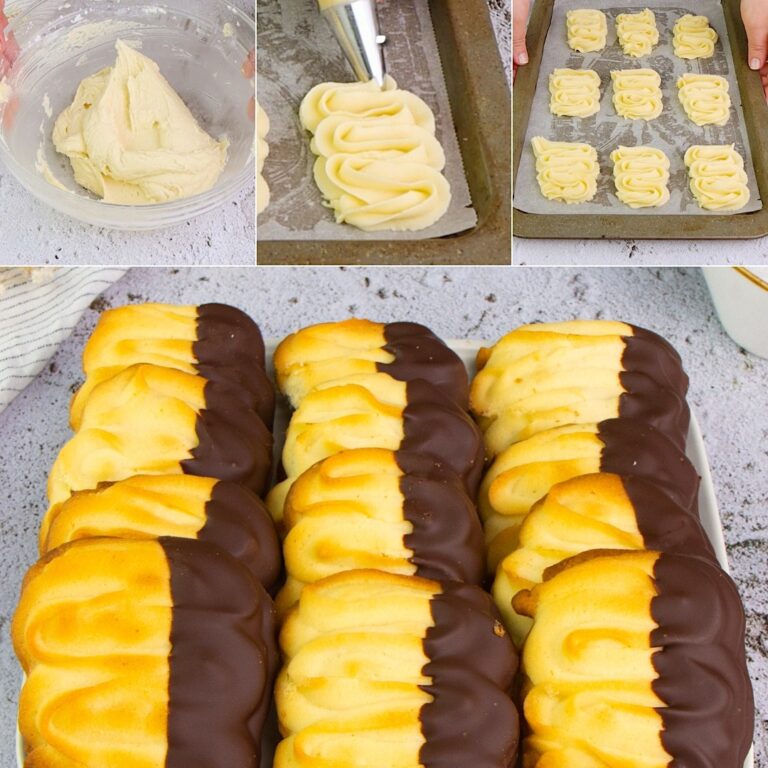 Biscotti di pasta frolla montati al cioccolato: si scioglieranno in bocca