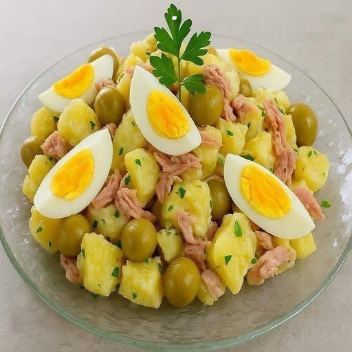 Insalata di patate con uova