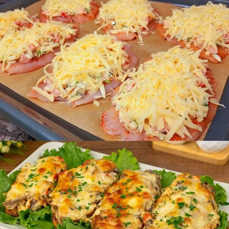 Succoso filetto di pollo con verdure. Una deliziosa combinazione di carne, verdure e funghi