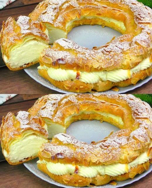 Torta con Pasta Choux e Crema Mousseline