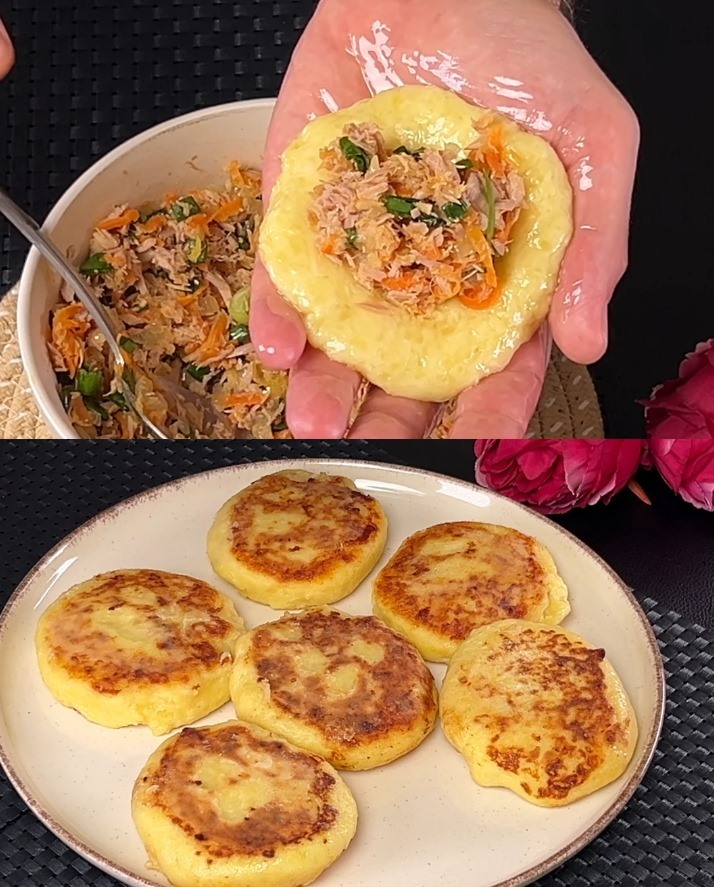 Frittelle di tonno e patate con salsa allo yogurt greco