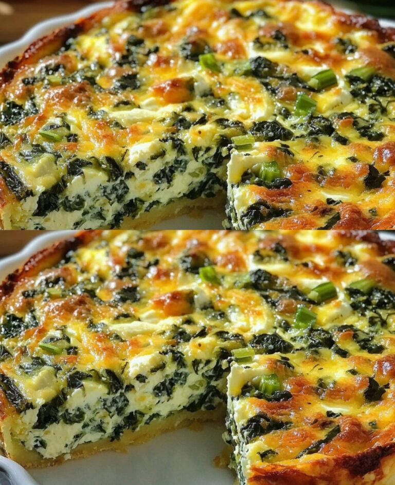 Quiche senza crosta di ricotta e spinaci