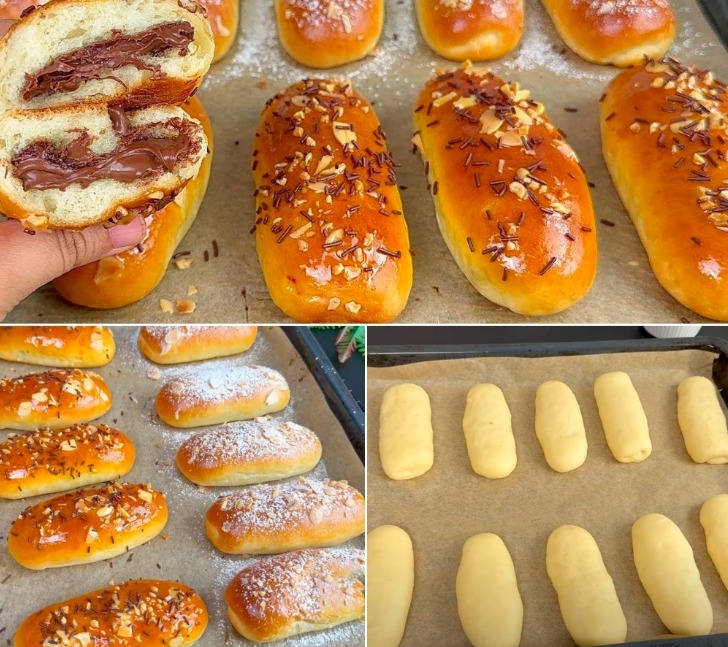 Panini soffici ripieni di cioccolato: facili e golosi!