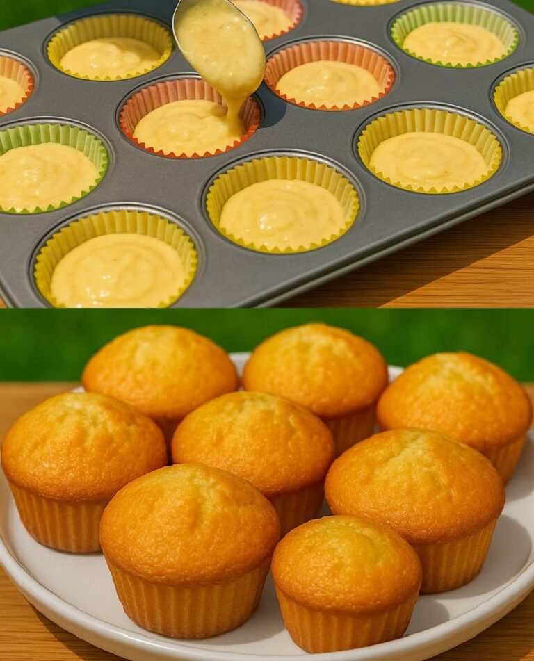 Muffin fatti in casa facili in una pirofila