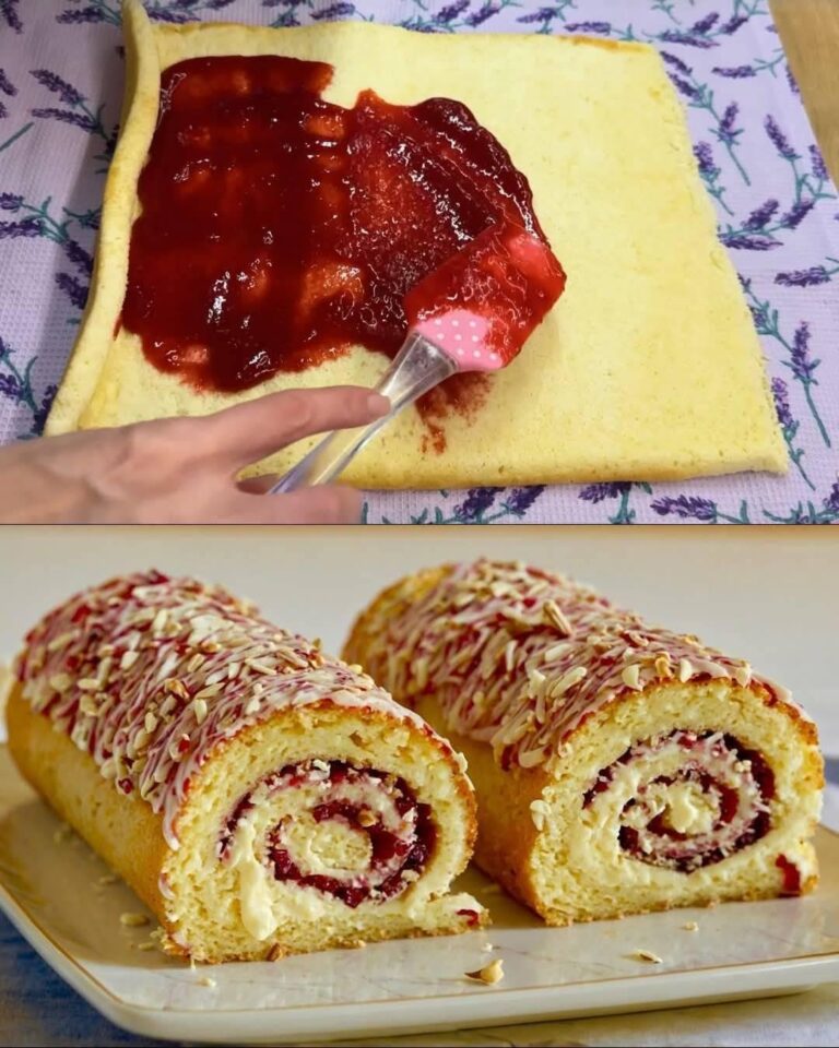 Pan di Spagna alla Vaniglia con Confettura di Fragole