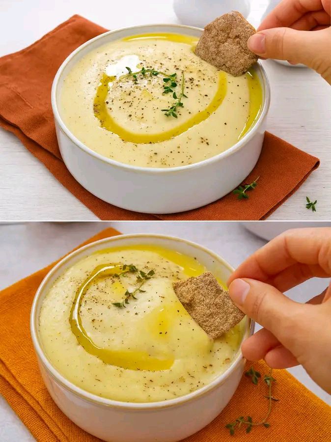 Vellutata cremosa di porri e cannellini la zuppa autunnale