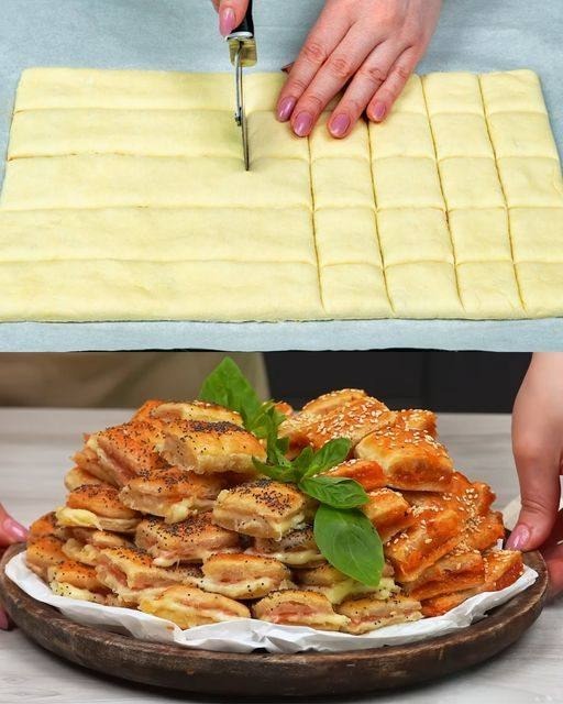 Aperitivo Veloce di Pasta Sfoglia al Parmigiano