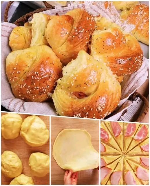 Croissant Soffici con Prosciutto e Formaggio