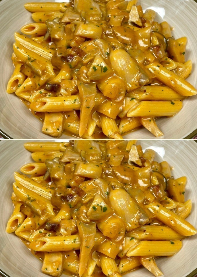 La pasta alla boscaiola