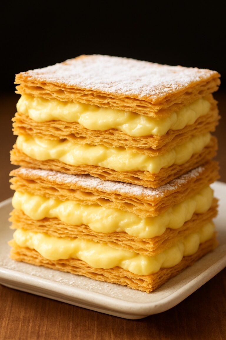 Millefoglie con crema pasticcera
