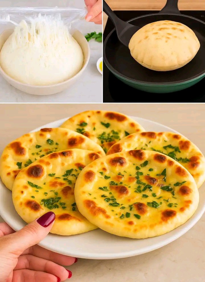 Pane naan allo yogurt