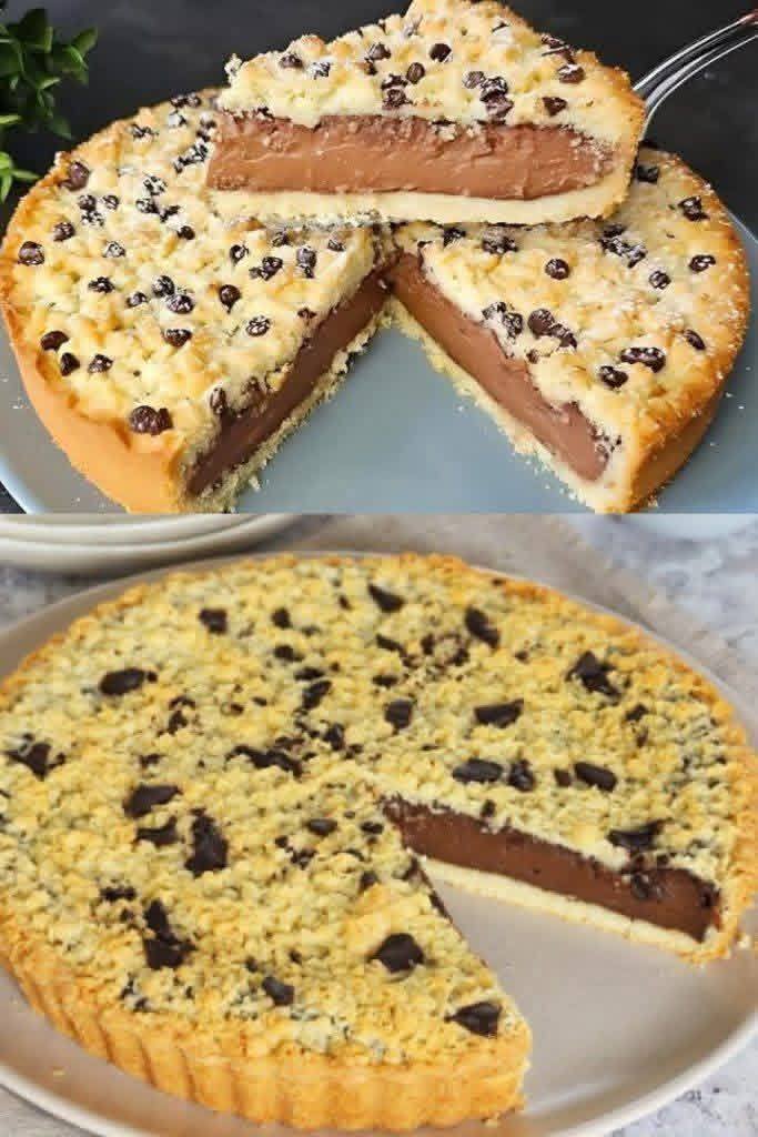 crostata sbriciolata al cioccolato super morbida