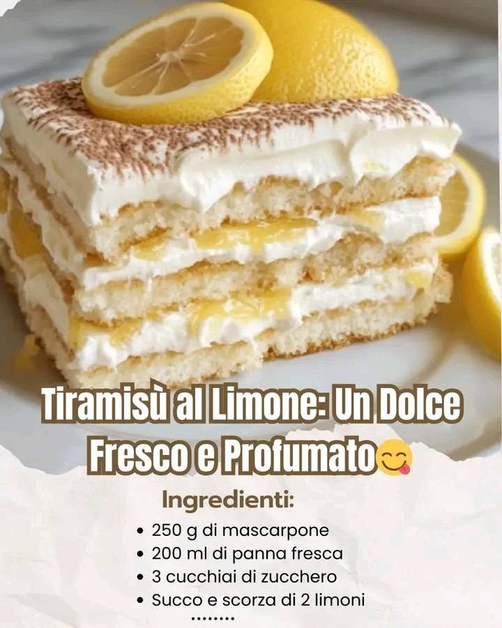 Tiramisù al limone