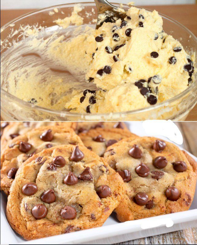 Biscotti con gocce di cioccolato